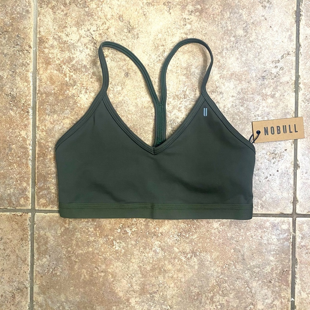 NWT GREEN NO BULL SPORTS BRA SIZE M